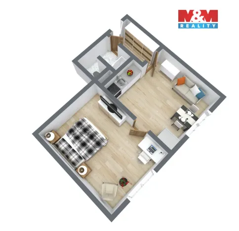 Prodej bytu 1+1, Děčín - Děčín III-Staré Město, Jezdecká, 36 m2