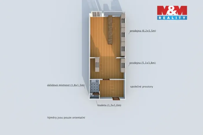 Pronájem obchodního prostoru, Starý Plzenec, Smetanova, 57 m2