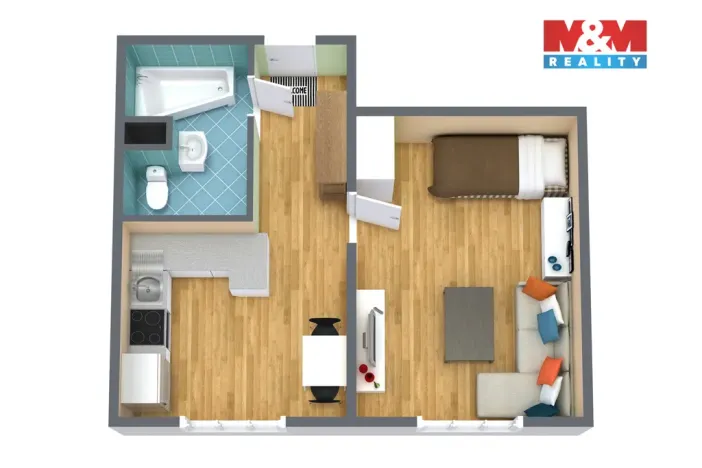 Prodej bytu 1+1, Sokolov, Poláčkova, 35 m2