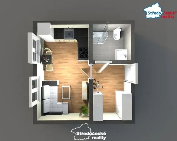 Prodej bytu 1+kk, Mšené-lázně, Mládežnická, 22 m2