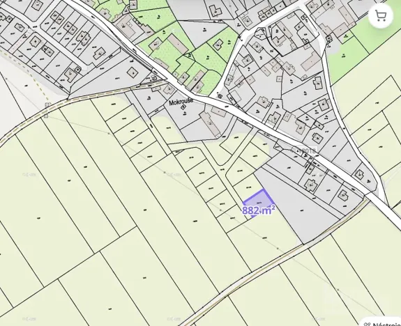 Prodej pozemku pro bydlení, Mokrouše, 882 m2