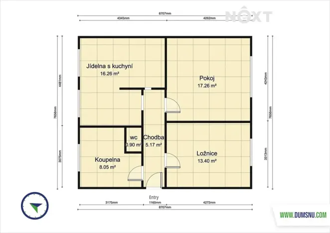 Prodej bytu 3+kk, Maletín, 56 m2