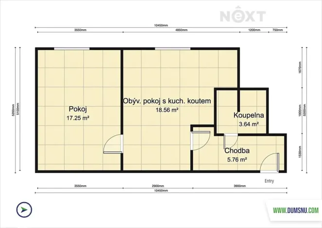 Prodej bytu 2+kk, Šumperk, Banskobystrická, 44 m2