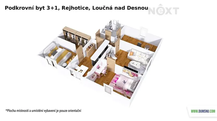 Prodej bytu 3+1, Loučná nad Desnou, 89 m2