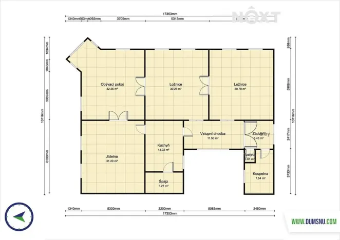 Prodej bytu 4+1, Šumperk, Bulharská, 163 m2