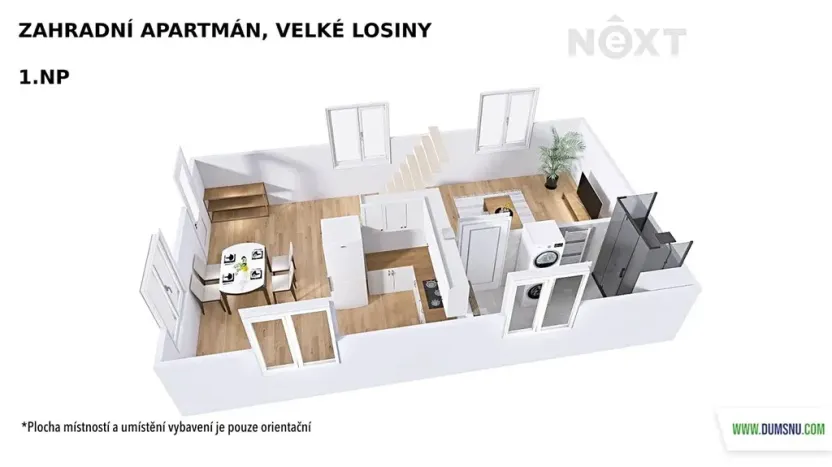 Prodej ubytování, Velké Losiny, Osvobození, 67 m2