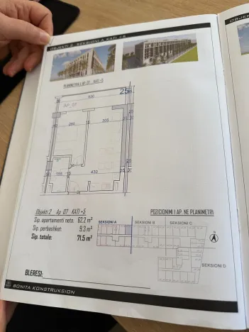 Prodej bytu 1+kk, Rruga Wiena, Golem, Albánie, 37 m2