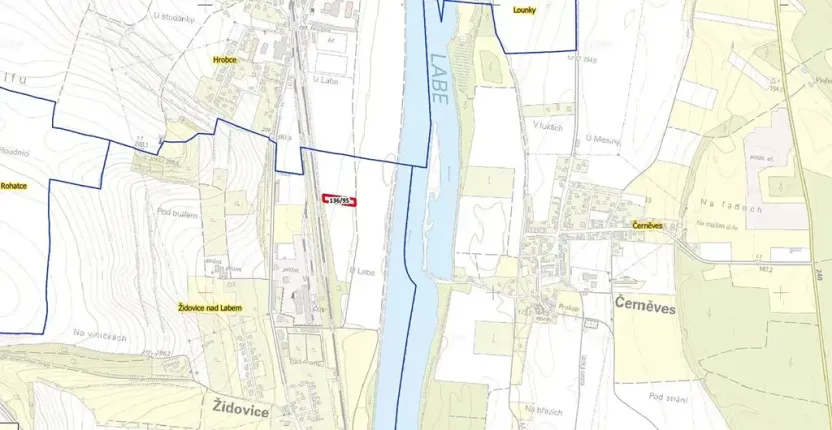 Prodej pole, Židovice, 2455 m2