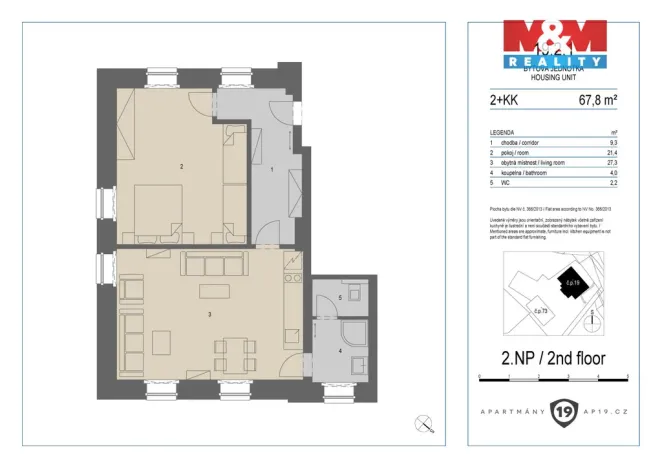 Prodej bytu 2+kk, Merklín - Pstruží, 64 m2
