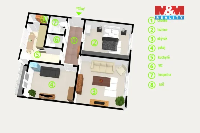 Prodej bytu 3+1, Havlíčkův Brod, Havlíčkova, 57 m2