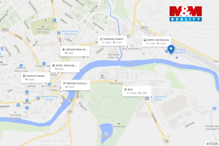 Pronájem bytu 1+kk, Světlá nad Sázavou, Nádražní, 30 m2