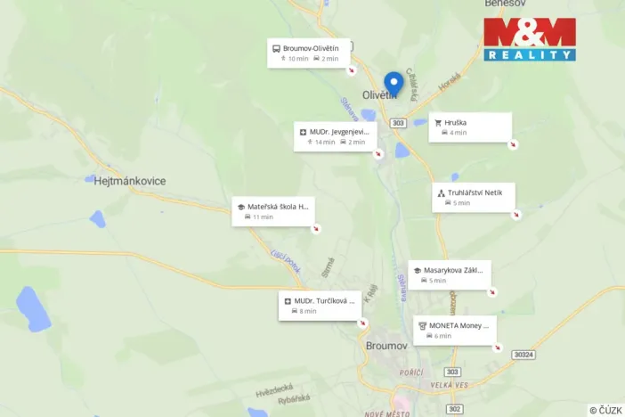 Prodej bytu 3+1, Broumov - Olivětín, Dukelská, 53 m2