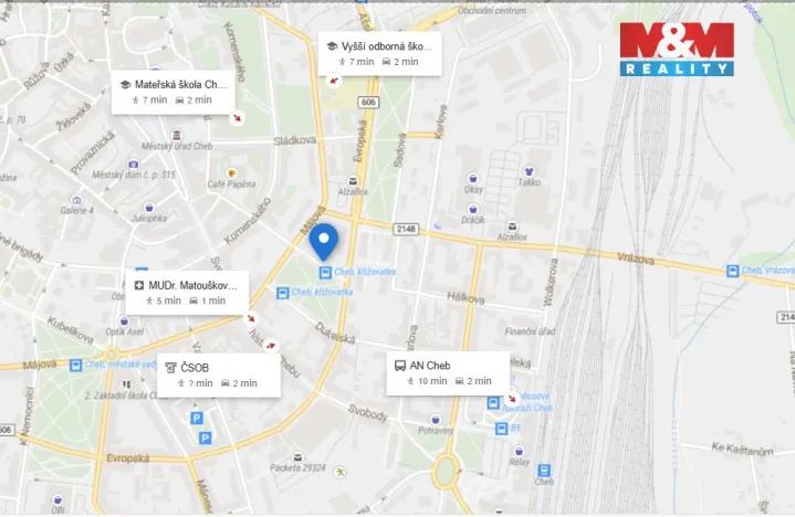 Pronájem komerčního pozemku, Cheb, Evropská, 14 m2