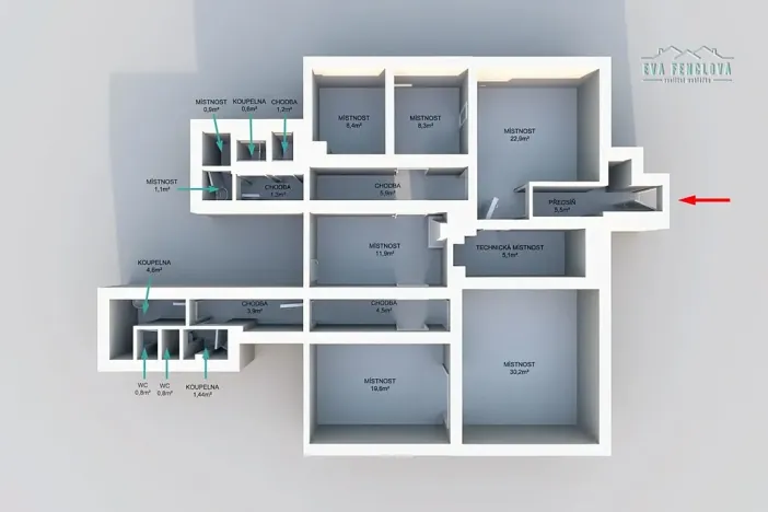 Prodej obchodního prostoru, Plzeň, Nerudova, 134 m2