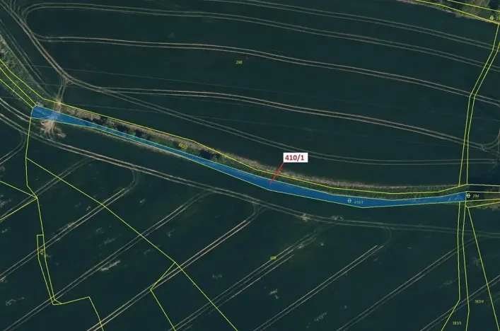 Dražba pozemku, Olešná, 783 m2