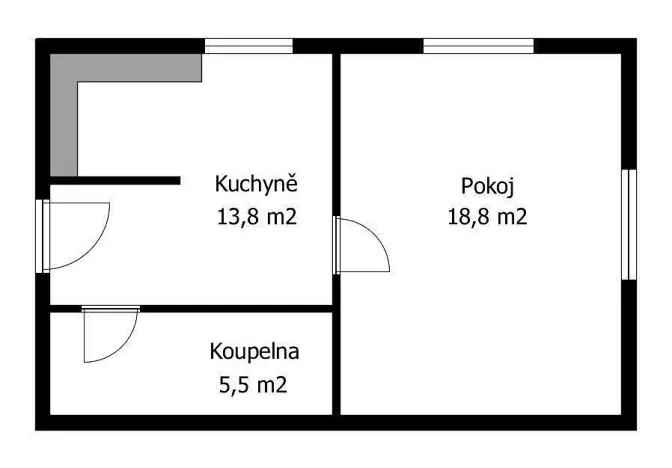 Pronájem bytu 1+1, Plzeň - Vnitřní Město, Veleslavínova, 38 m2