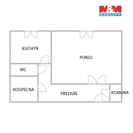Prodej bytu 1+1, Opava - Kateřinky, Šrámkova, 38 m2
