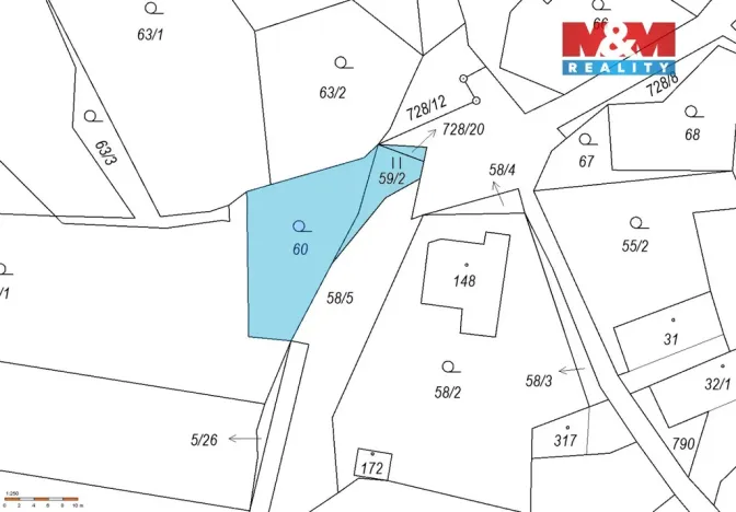 Prodej zahrady, Žitenice - Pohořany, 323 m2