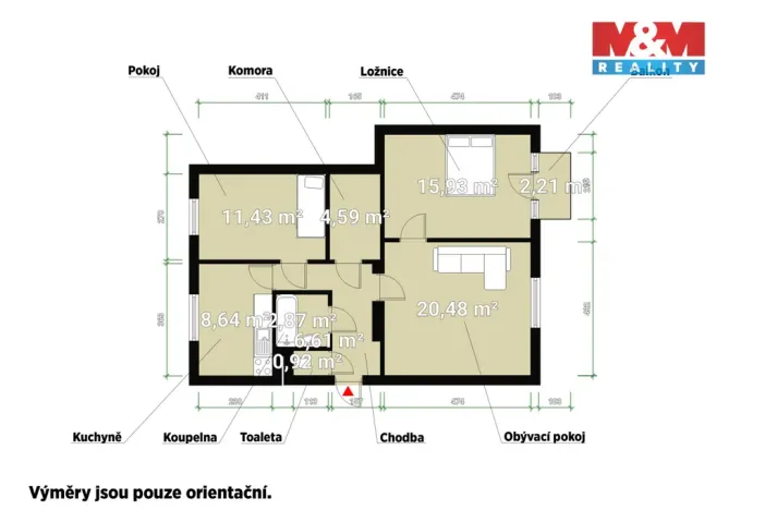 Prodej bytu 3+1, Plzeň, Na Kovárně, 70 m2