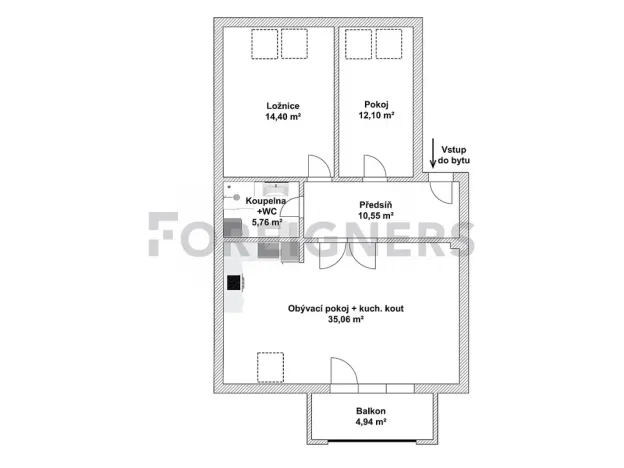 Prodej bytu 3+kk, Olomouc, Horní lán, 83 m2
