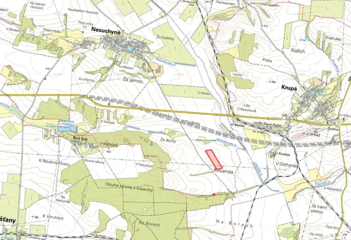 Prodej pole, Nesuchyně, 8973 m2
