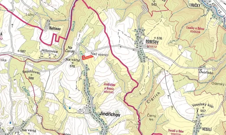Prodej louky, Jindřichov, 28723 m2