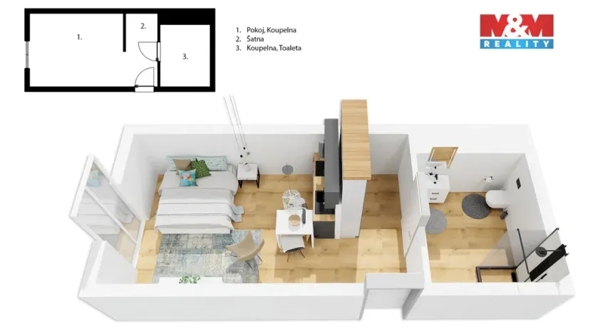 Prodej bytu 1+kk, Janské Lázně, Modrokamenná, 34 m2