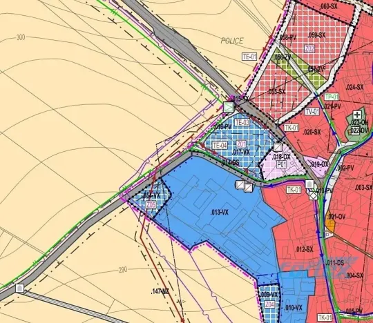 Prodej komerčního pozemku, Police, 3083 m2