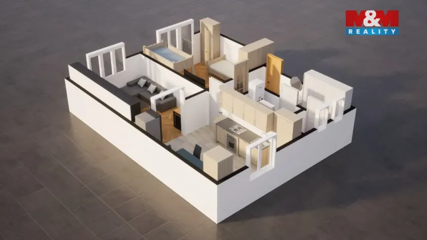 Prodej bytu 2+1, Mladá Boleslav - Mladá Boleslav II, Erbenova, 52 m2