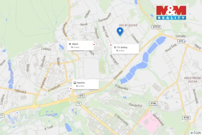 Prodej zahrady, Havířov, Chatařská, 1307 m2