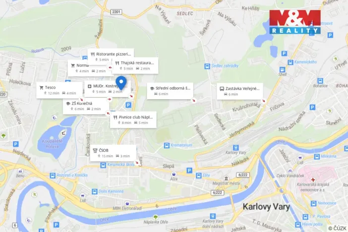 Prodej bytu 2+1, Karlovy Vary - Rybáře, Konečná, 55 m2