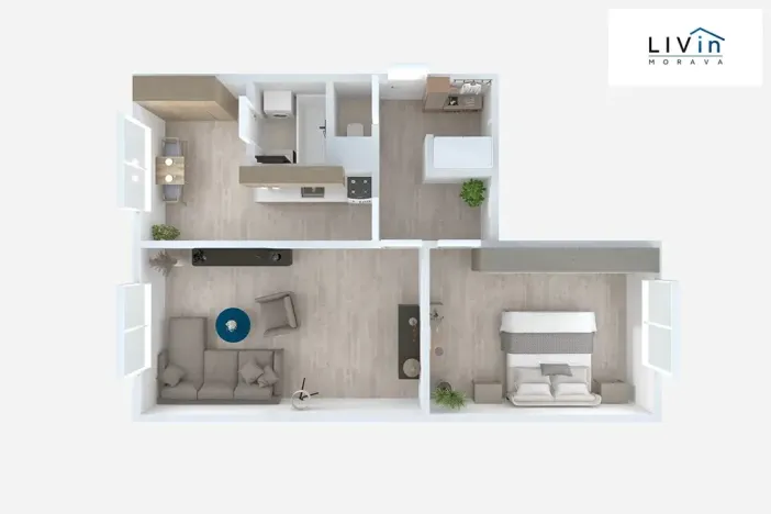 Pronájem bytu 2+1, Olomouc, Jílová, 60 m2