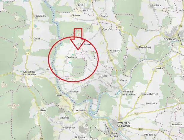 Prodej lesa, Chrášťany, 11900 m2