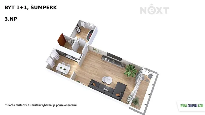 Pronájem bytu 1+1, Šumperk, nám. Jana Zajíce, 45 m2