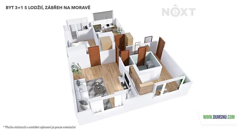 Pronájem bytu 3+1, Zábřeh, Krumpach, 67 m2