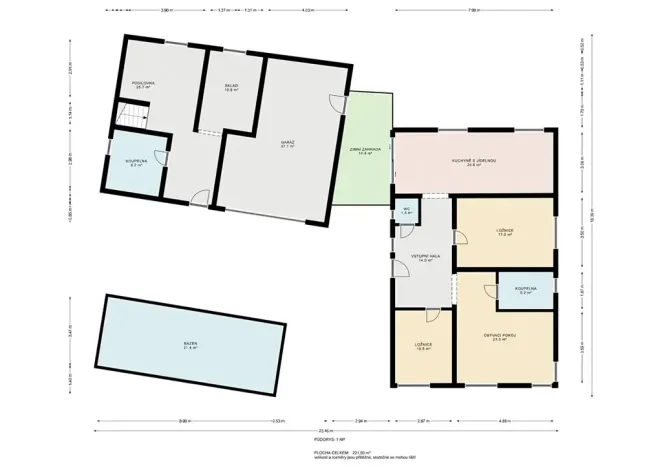 Prodej rodinného domu, Praha - Pitkovice, Žampiónová, 197 m2