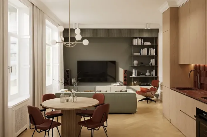 Prodej bytu 2+kk, Praha - Karlín, Křižíkova, 53 m2