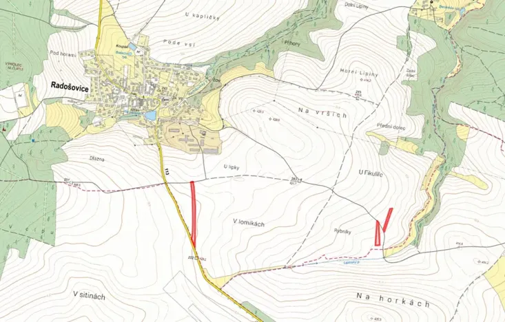 Prodej pole, Radošovice, 2863 m2