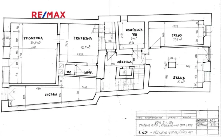 Prodej obchodního prostoru, Kostelec nad Černými lesy, Pražská, 250 m2