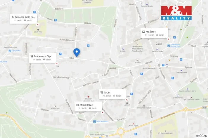 Pronájem bytu 1+1, Žatec, Příkrá, 44 m2