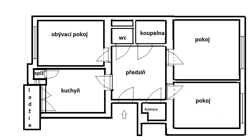 Prodej bytu 3+1, Praha - Žižkov, Biskupcova, 91 m2