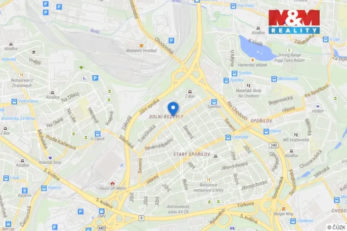 Pronájem bytu 2+kk, Praha - Záběhlice, Púchovská, 41 m2