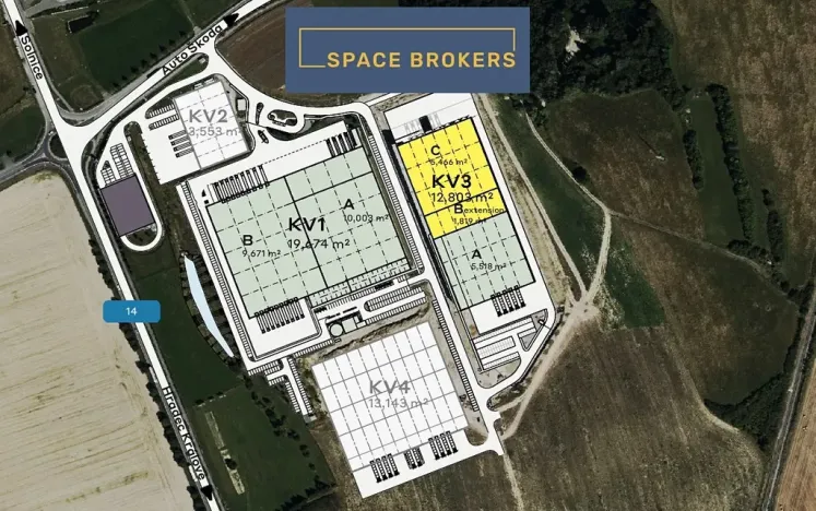 Pronájem skladu, Kvasiny, 2000 m2