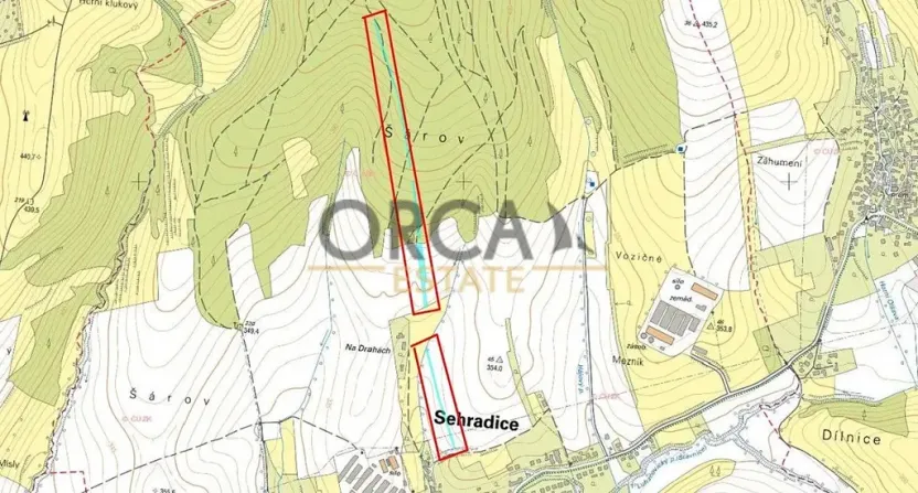 Prodej pole, Sehradice, 7003 m2