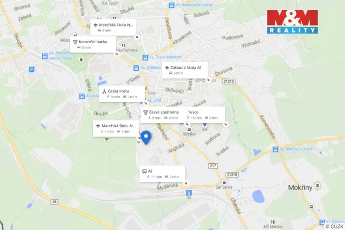 Prodej bytu 3+1, Aš, Palackého, 67 m2