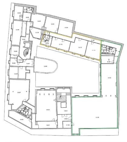 Pronájem kanceláře, Praha - Nové Město, Myslíkova, 131 m2