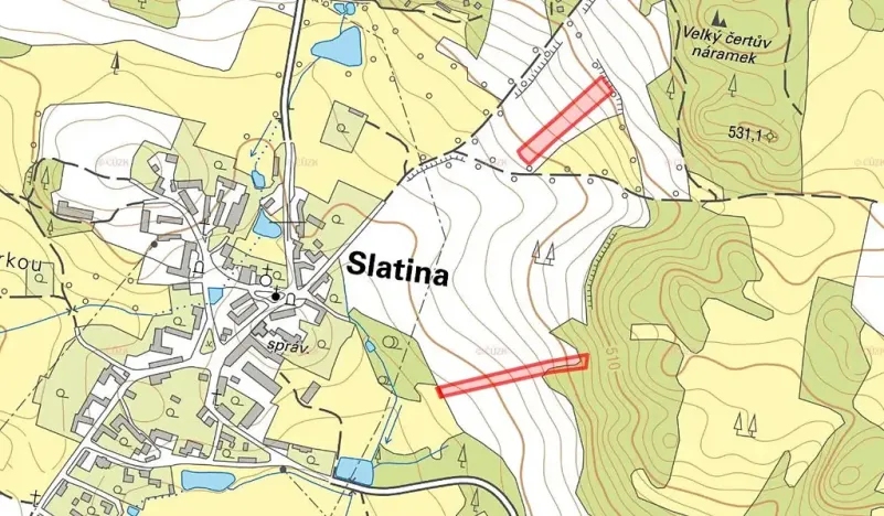 Prodej pole, Slatina, 6545 m2