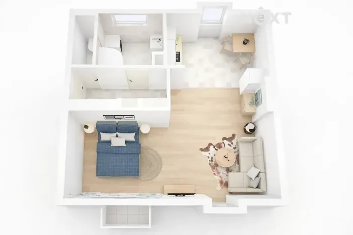 Prodej bytu 1+kk, Brno, Högrova, 37 m2