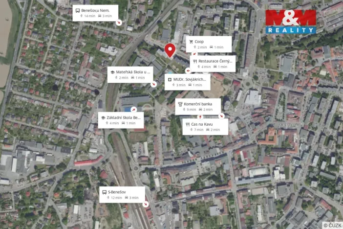 Pronájem bytu 3+kk, Benešov, Pražská, 65 m2