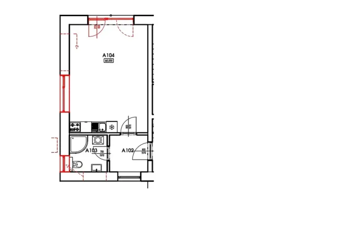 Pronájem bytu 1+kk, Třešť, Havlíčkova, 33 m2